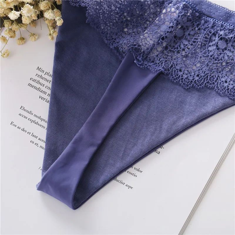 FINETOO кружевное женское нижнее белье кружевные цветочные стринги сексуальные