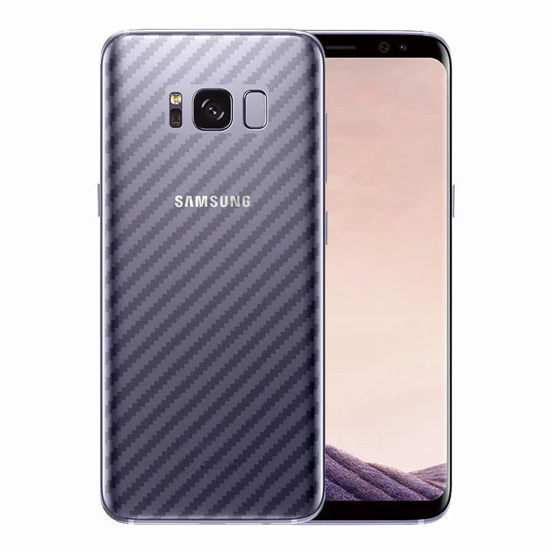 2 упаковки полупрозрачного углеродного волокна шаблон Дизайн Наклейка задняя