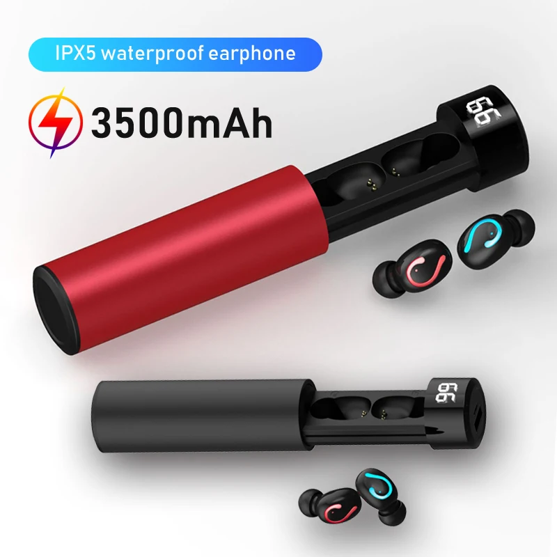 2019 Новинка Bluetooth 5 0 Tws Беспроводные наушники с двойной микрофон Eadphone зарядная