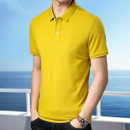 

Summer men's business casual short sleeve t-shirt 2764