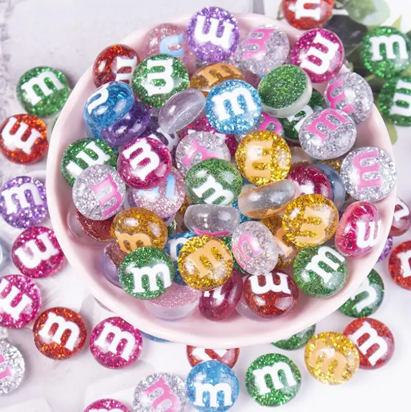 30 шт./лот Мультяшные M Beans Candy Flatback Кабошон имитация еды сделай сам Скрапбукинг для