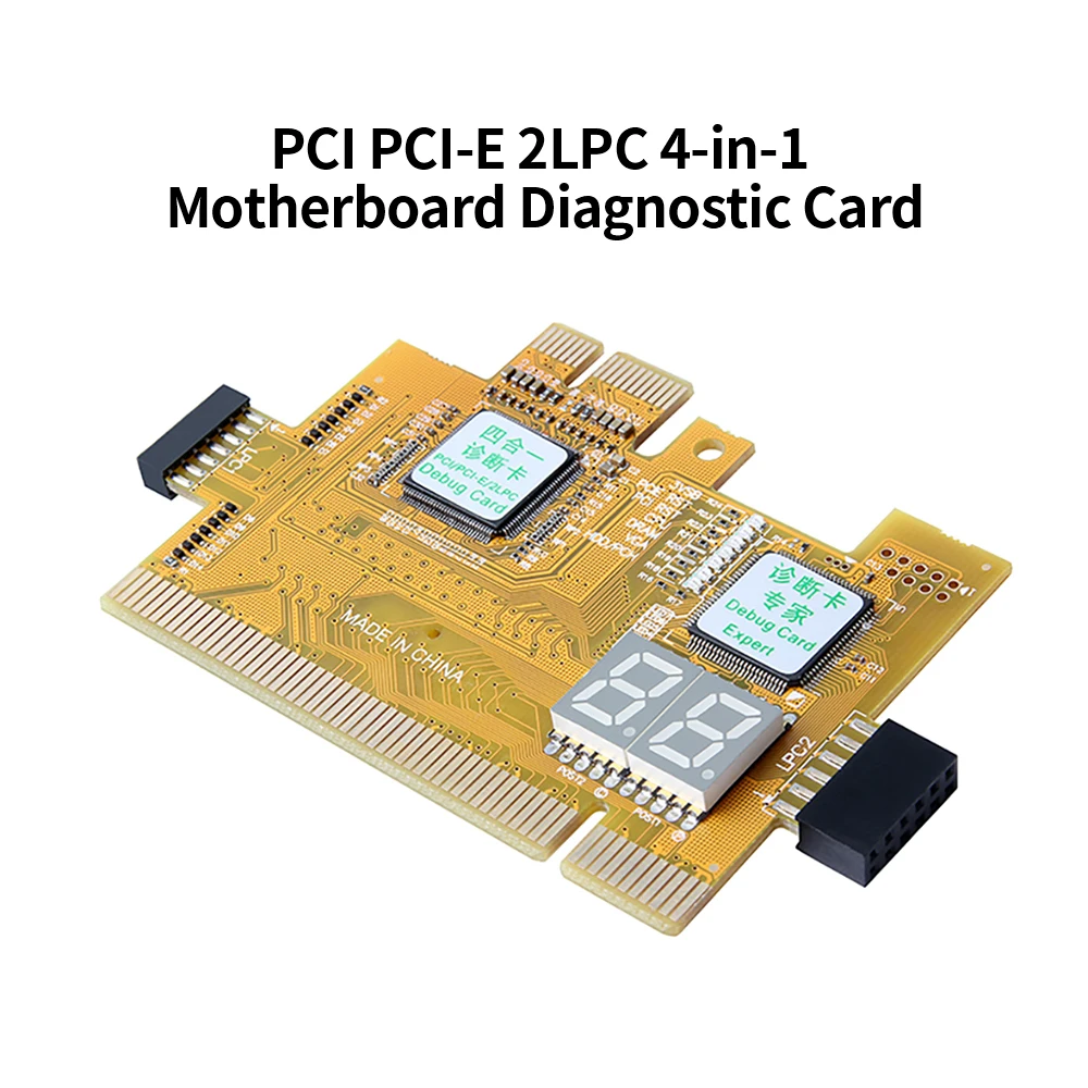 

PCI PCI-E LPC настольный компьютер четырехв-1, Диагностическая карта, карта обнаружения материнской платы, карта тестирования неисправности