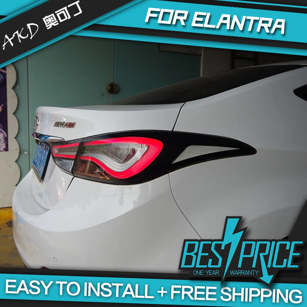 АКД автомобильного тюнинга задних фонарей для Hyundai Elantra 2012 2016 сигнальных огней