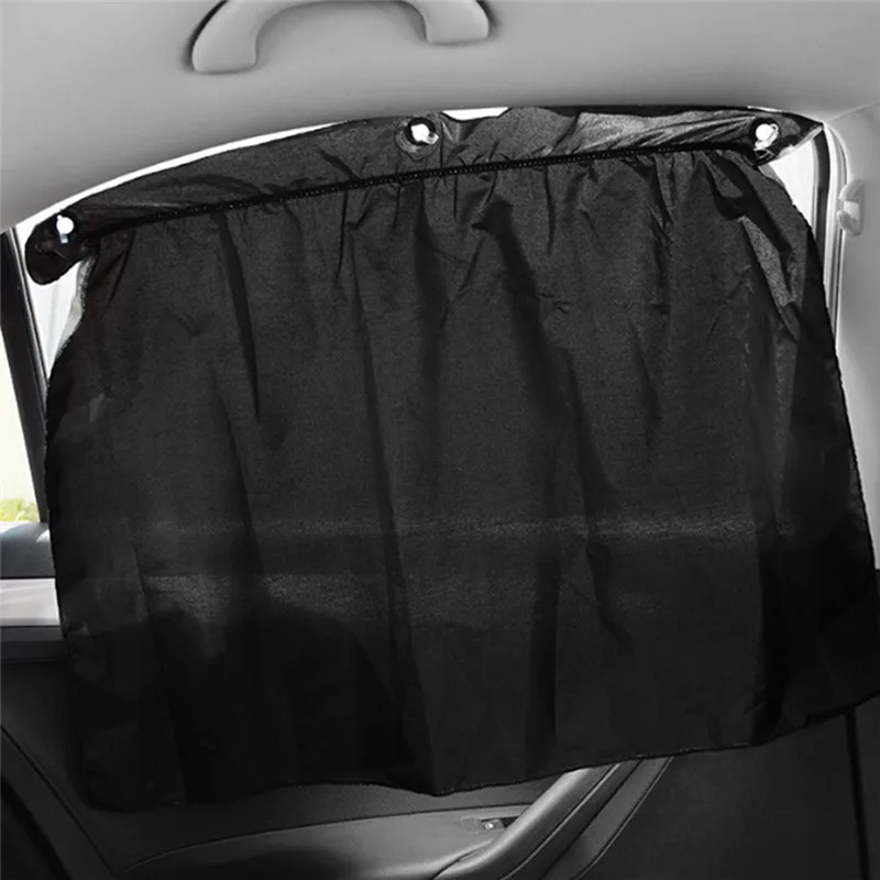 2pcs/lot sunshade curtain sucker universal car sunscreen insulation silvering blackout curtains side |