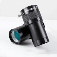 2 inches m42 thread 2x extender barlow lens powered metal eyepiece by magnification eyepiece professional astronomical telescope