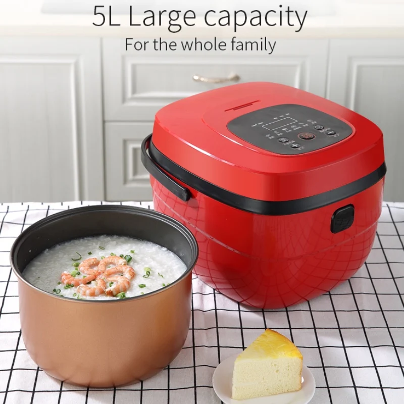 

900W Home Smart Rice Cooker 5L Multi-function Porridge Soup Rice Rice Cooker Timing Reservation Non-Stick Automatic Food Cooker