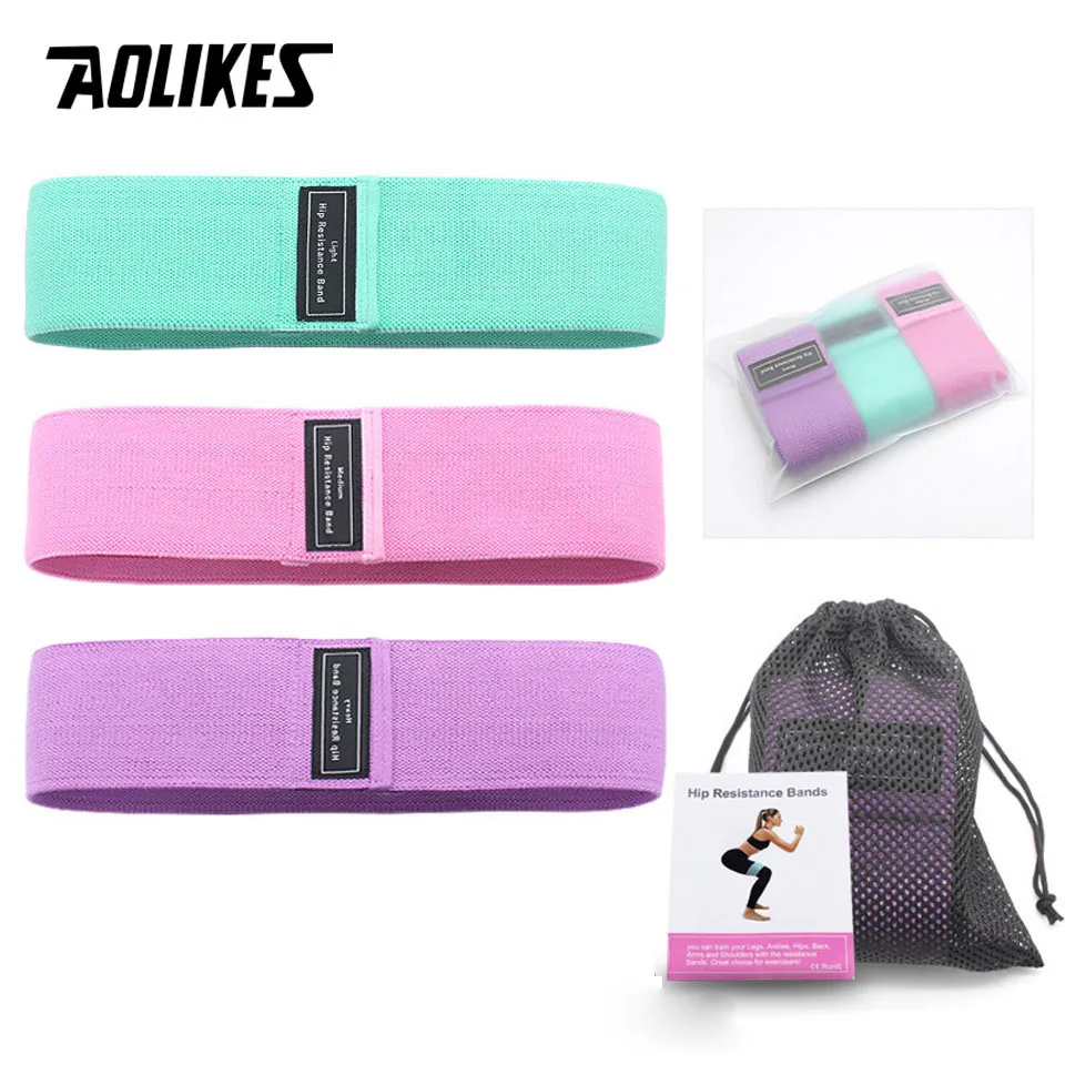 AOLIKES 3 шт./лот спортивные резиновые ленты Эспандеры для фитнеса эластичная лента