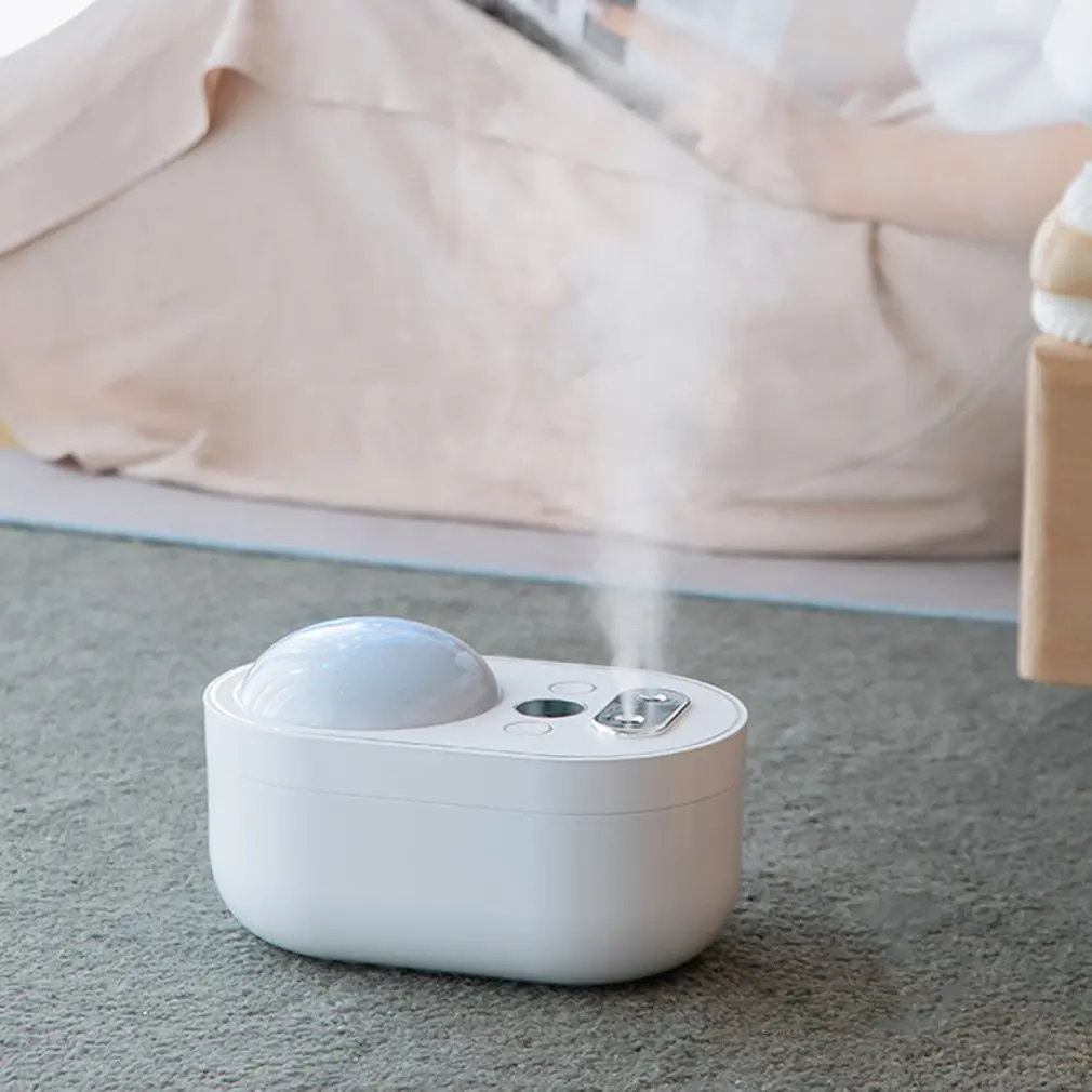 

A-69 1000ml Projection Dual Humidifier Rotation Mist Aroma Diffuser 360 Night Light Rechargeable Two Sprayer Humidifiers