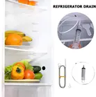 Длинная гибкая щетка-скраб для холодильника, гибкая мягкая щетка для очистки дренажных отверстий в воде
