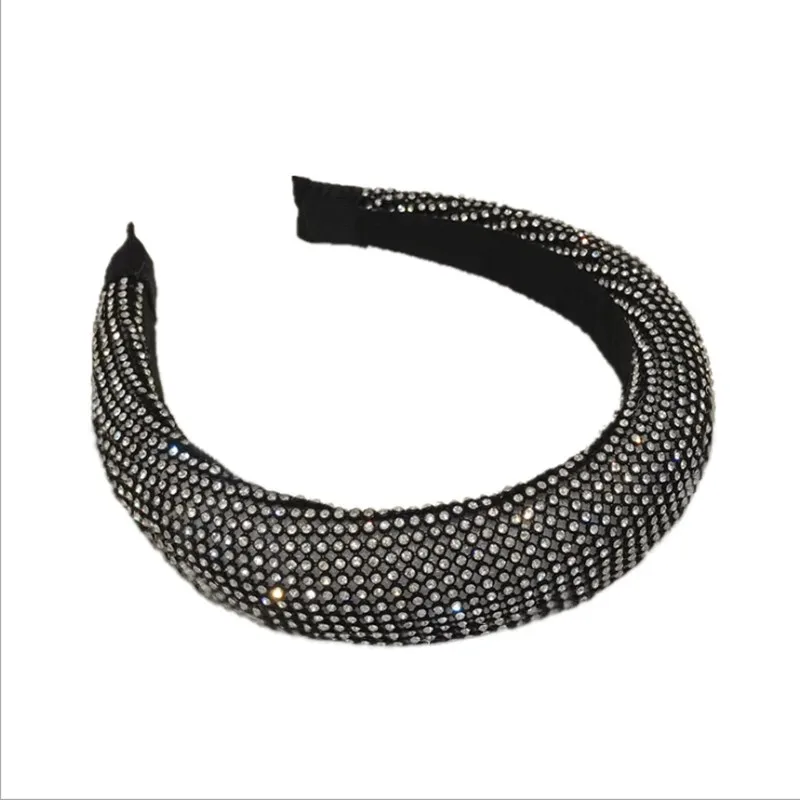 

High-end luxury hair accessories women alloy diamond super flash sponge light headband headband fashion girl hair band headwear