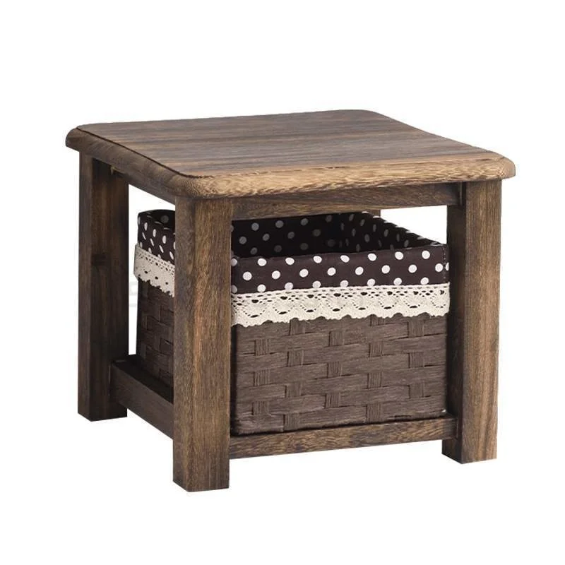 

Solid wood stool bench adult household storage stool low stool wood shoe changing stool children's square stool