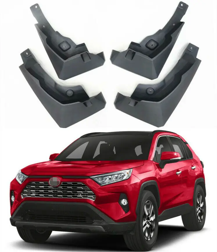 Новый Всплеск брызговики охранники PK38942K00TP для 2019-2020 Toyota RAV4 Брызговики спереди и