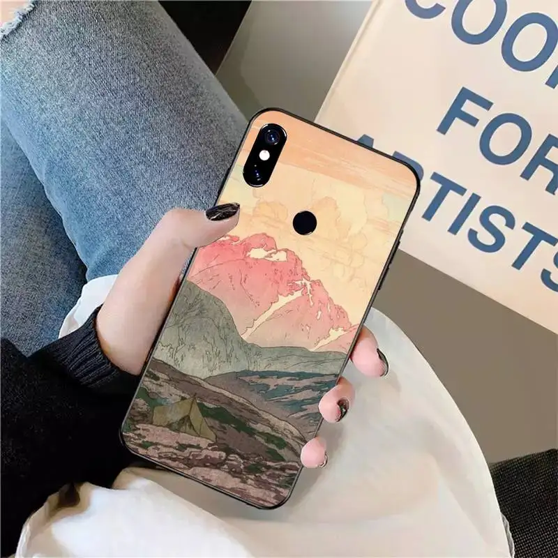 

Fuji Mountain Japanese style Art Ukiyoe Phone Case For Xiaomi Redmi note 7 8 9 t max3 s 10 pro lite funda shell coque cover