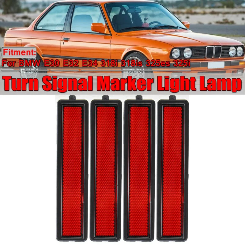 Для BMW 3 серии E30 E32 E34 318i 318is 325es 325i Боковой габаритный фонарь светильник Красный