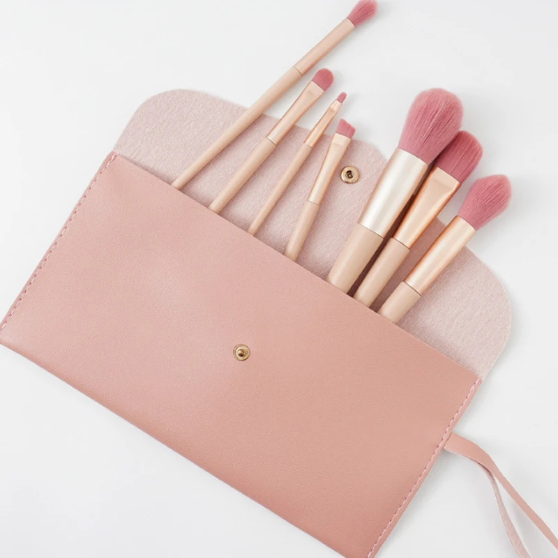 

7Pcs/Set Makeup Brushes Sets Powder Foundation Eyeshadow Blusher Professional Beauty Make Up Candy Cosmetic Tool With Bag