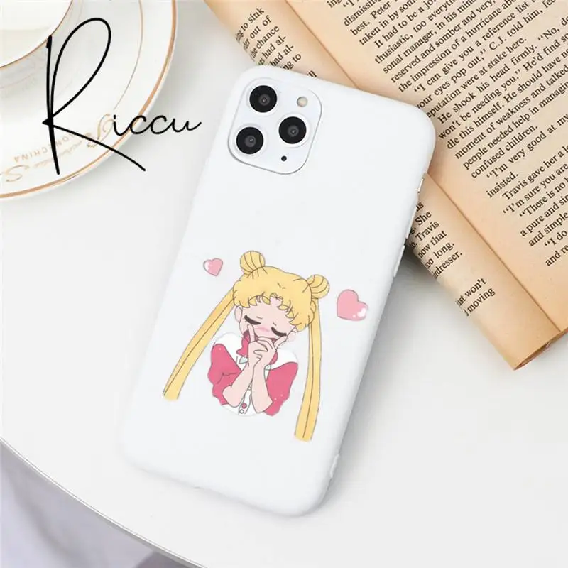 

Japanese anime Sailor Moon Phone Case for iPhone 8 7 6 6S Plus X 5S SE 2020 XR 11 12 Pro mini pro XS MAX