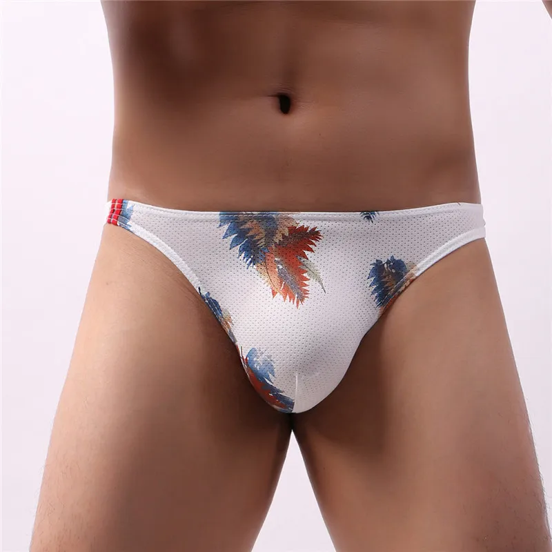 8PCS Mens Briefs Print Fashion Shorts Soft Underwear Printing Underpant Comfortable Underwear Sexy Home Boyshorts Men Panties