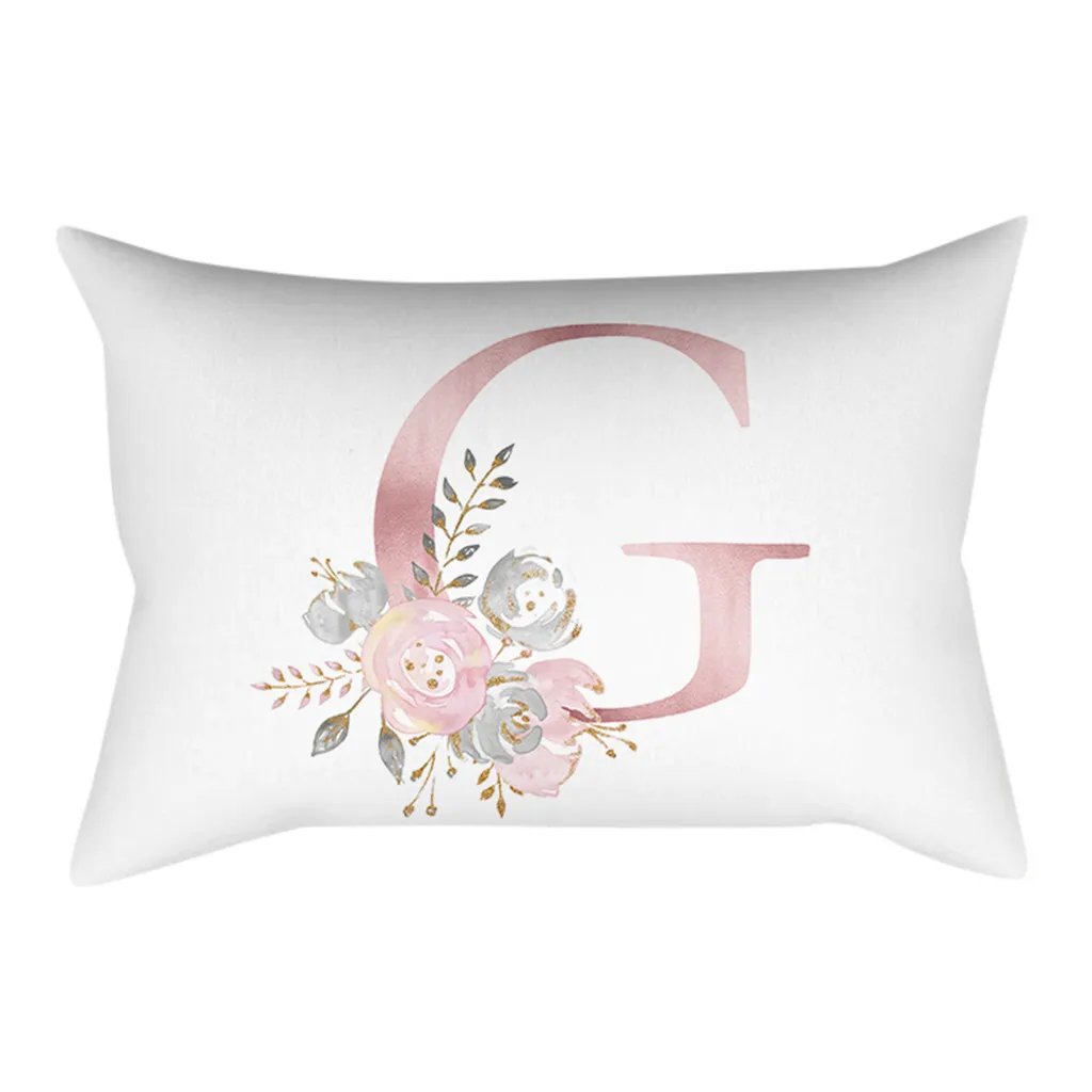 Подушка-алфавит Детская плюшевая 30 х50 см украшение для детской комнаты с