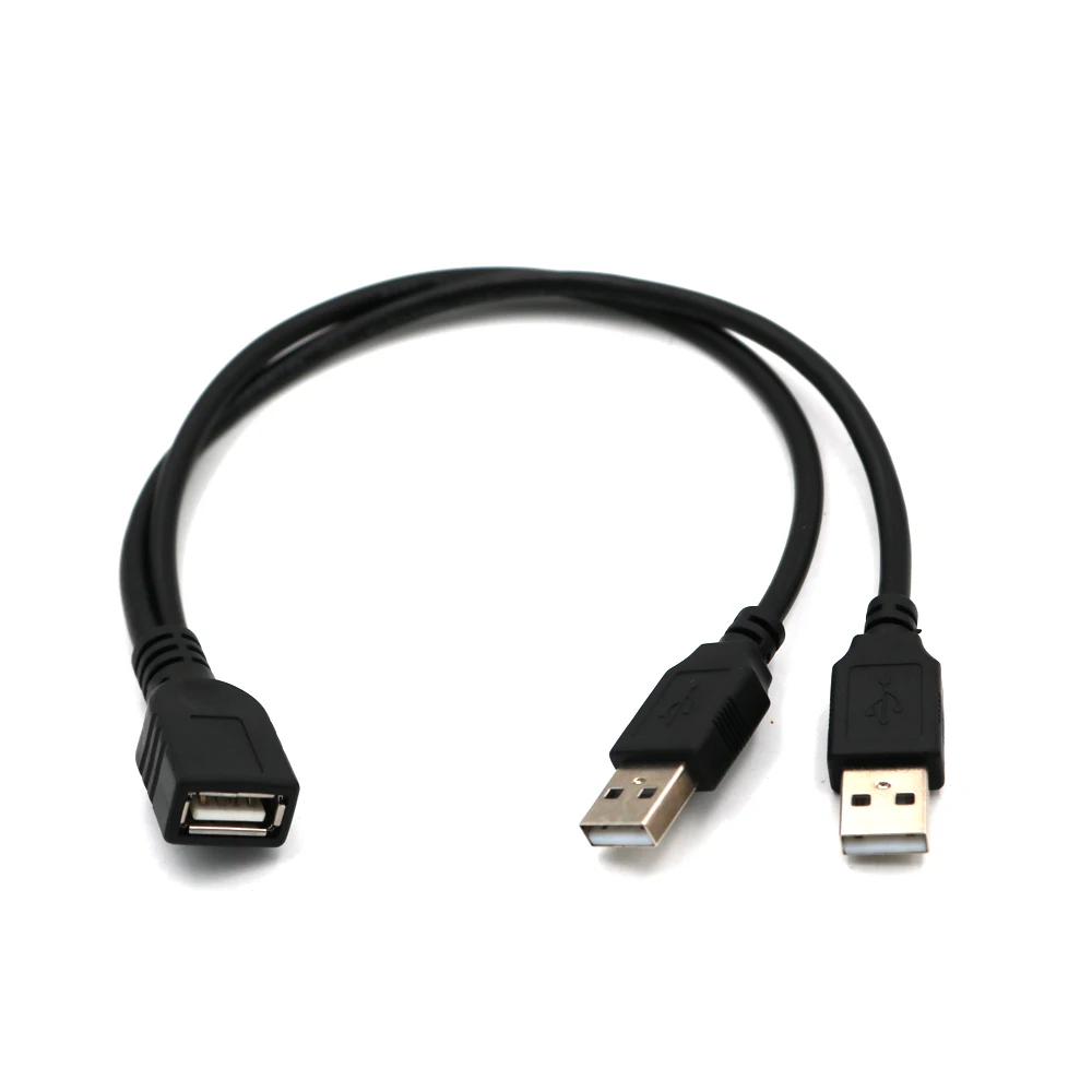 2 в 1 USB 0 удлинитель штекер гнездо кабель зарядный провод для подключения сетевой