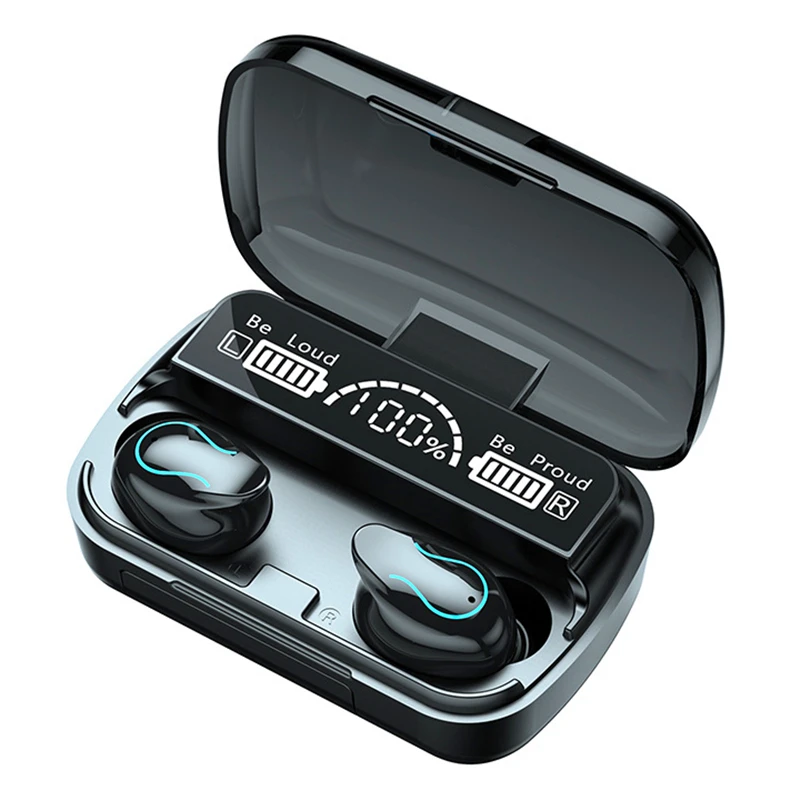 Наушники вкладыши TWS с Беспроводной наушники стерео Bluetooth 5 1 2000 мАч зарядным