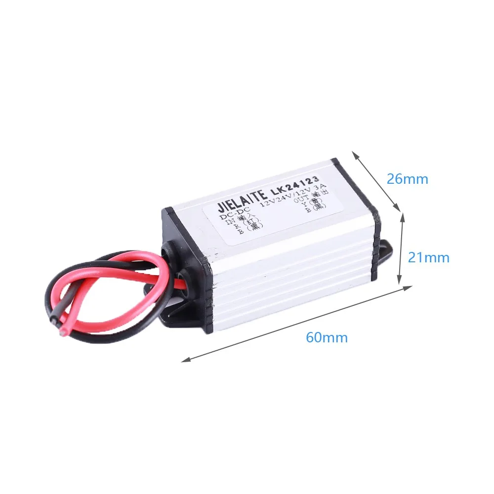 

DC-DC Buck Step Down Converter 24V to 12V 3A 36W Voltage Regulator Power Supply for Car LED Speakers