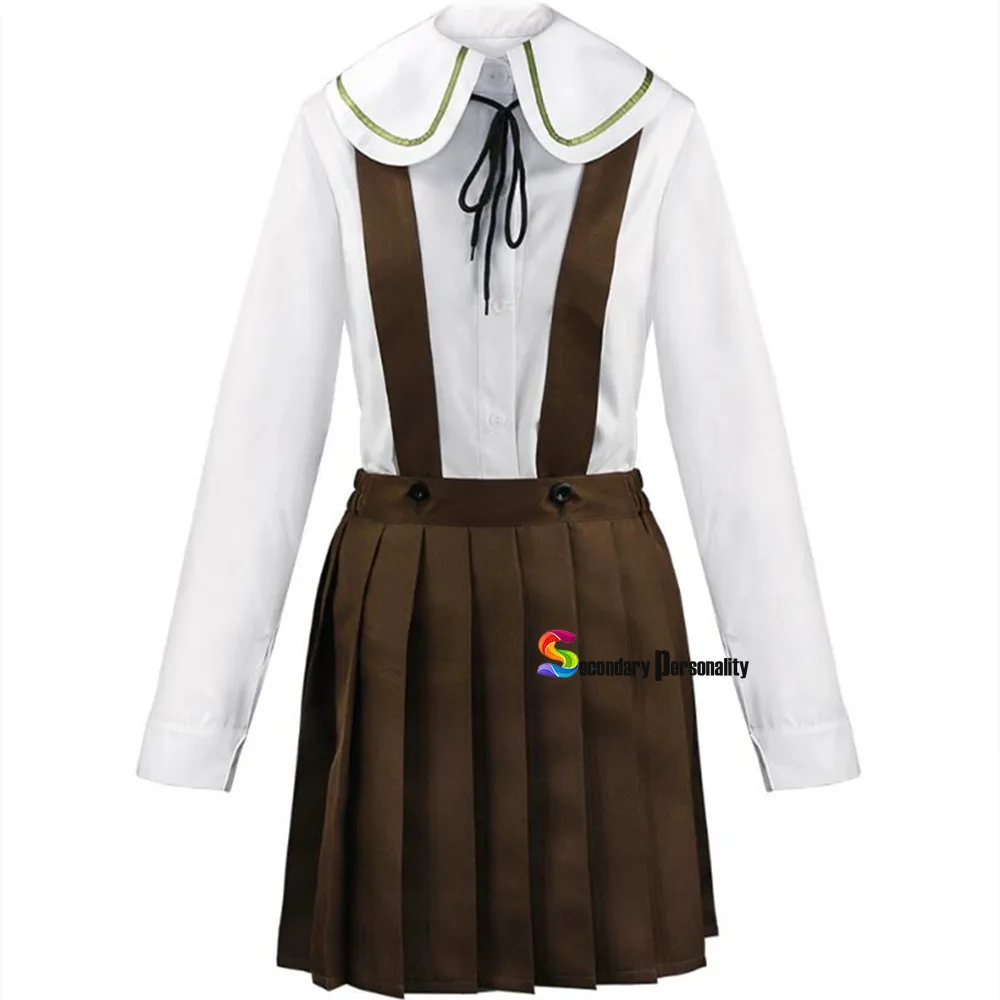 Кума Тихиро Фудзисаки Косплэй костюм Danganronpa парик Для женщин JK форма на Хэллоуин