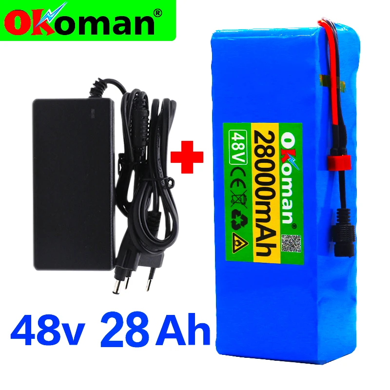 48V 28Ah 1000 ватт 13S3P 18650 аккумулятор MH1 54 6 v электровелосипед скутер с 25A разряда BMS зарядным устройством|Комплекты