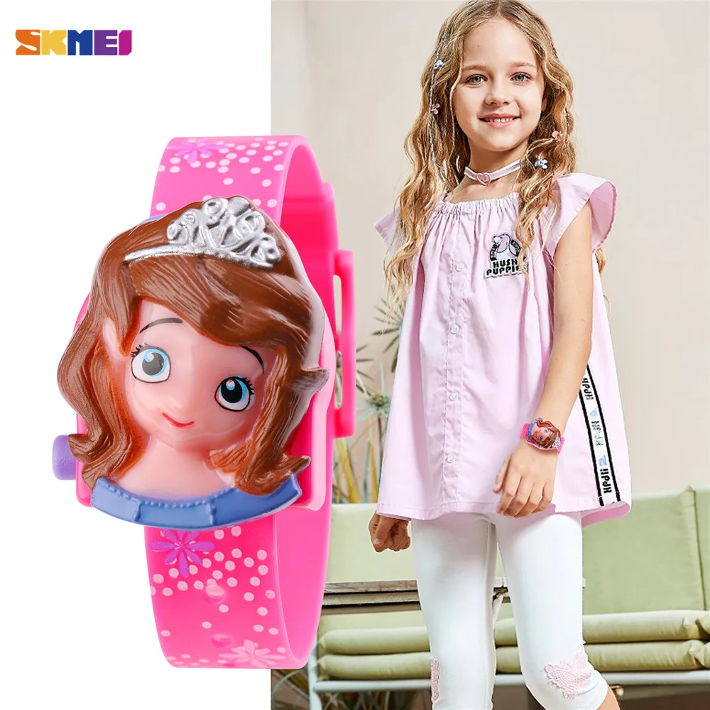 

Cartoon Frozen Princess Clock Children Wristwatch Kids Watches For Girls relogio infantil Birthday Present gift Clock