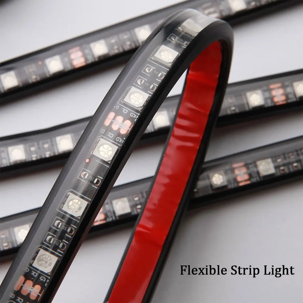 4 шт. автомобиль RGB светодиодный атмосферная лампа 36SMD с пультом дистанционного