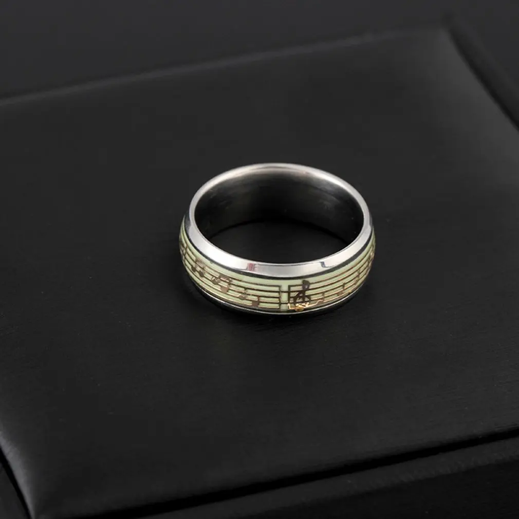 Светящиеся парные кольца из нержавеющей стали для пар светящиеся в темноте