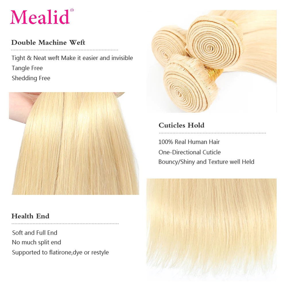 613 красивые светлые волосы для наращивания индийские плетения пучок 8 - 40 дюймов