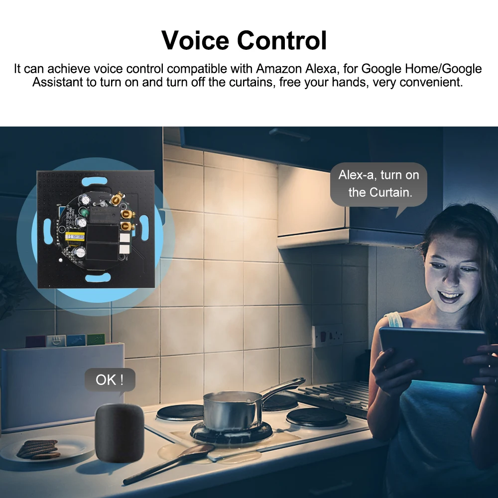 1 клавиша без стеклянной панели мобильное приложение Tuya/таймер сенсорного