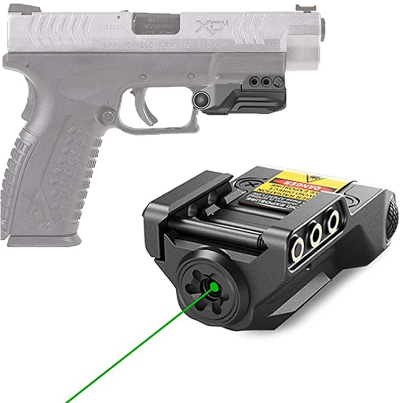 

Drop Shipping Low Profile Subcompact Green Dot Laser Sight Pistol for Glock 17 19 CZ 75 Handgun Laser Pointer Sight