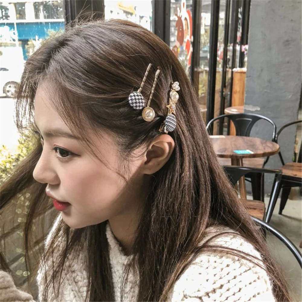3 шт./компл. модные подражание жемчужина заколки для волос женщин аксессуары