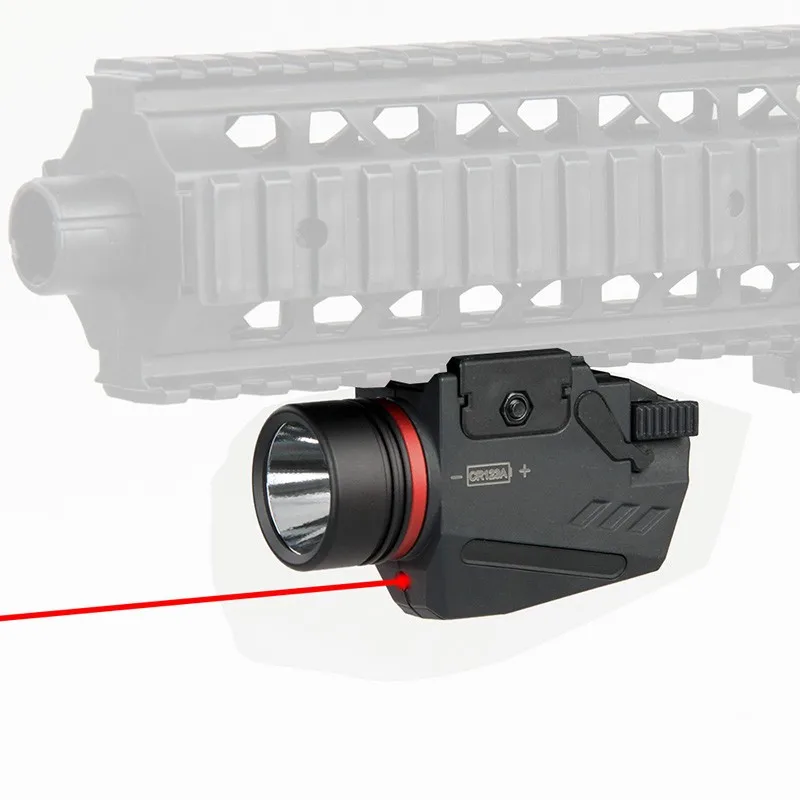 

WIPSON Tactical Hunting Red Laser Sight 150 Lumen LED Flashlight Integrated Combo Nylon Material For Weaver Picatinny Rail Mount
