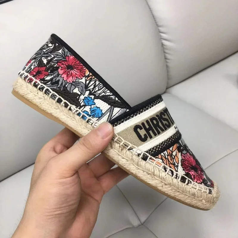 

Эспадрильи женские из козьей кожи, классические, роскошные брендовые, без застежки, лоферы, удобная обувь на плоской подошве для рыбалки