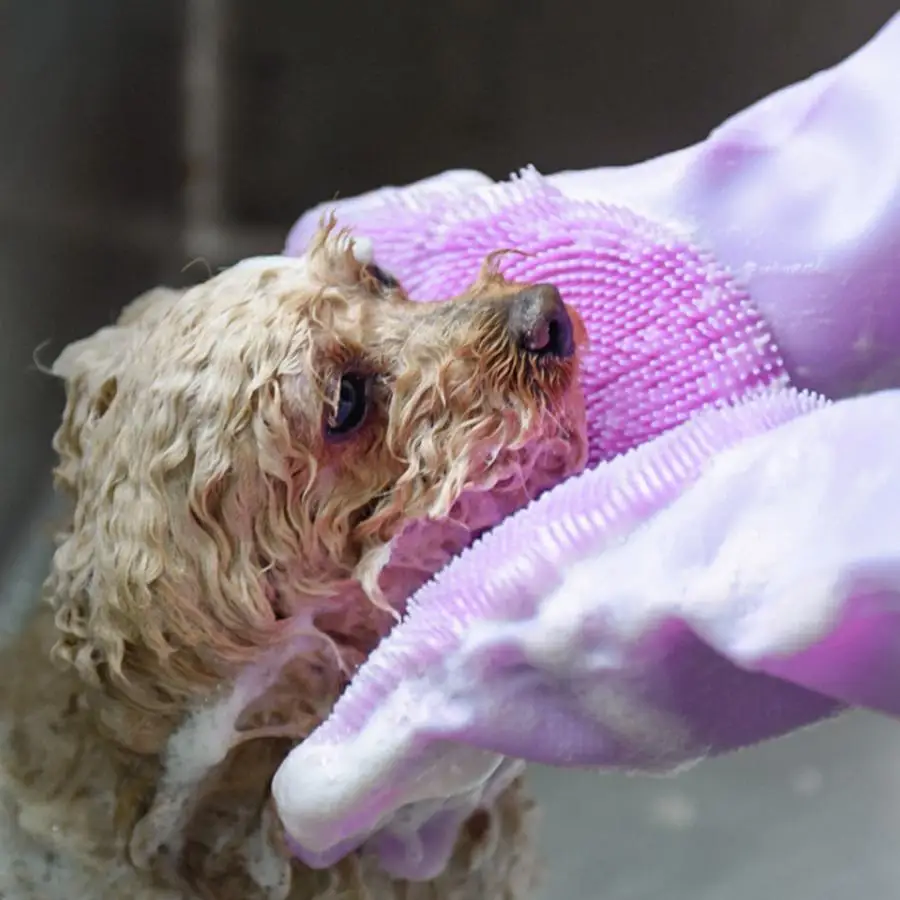 Pet Уход за лошадьми перчатки для очистки после домашних питомцев массаж