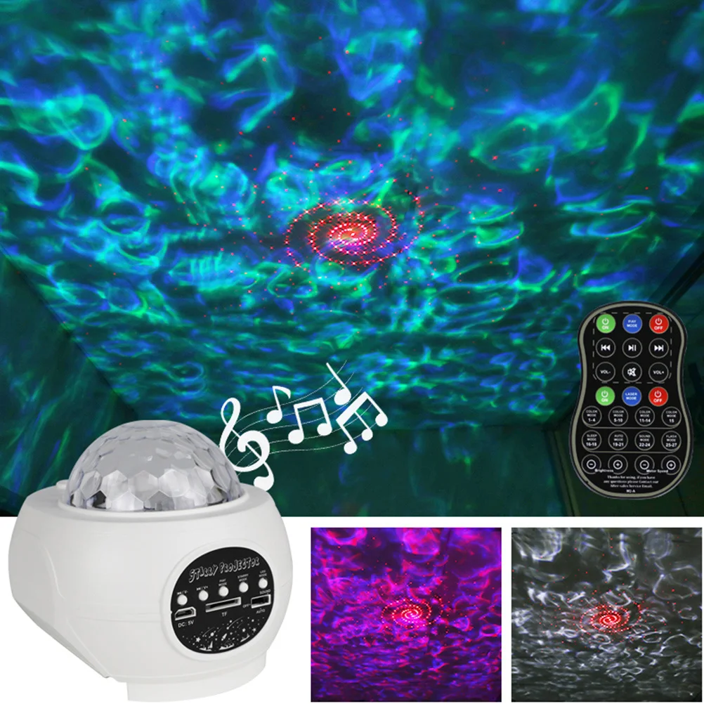 2 шт. USB Романтический проекционный светильник Ночной музыкальный ночной