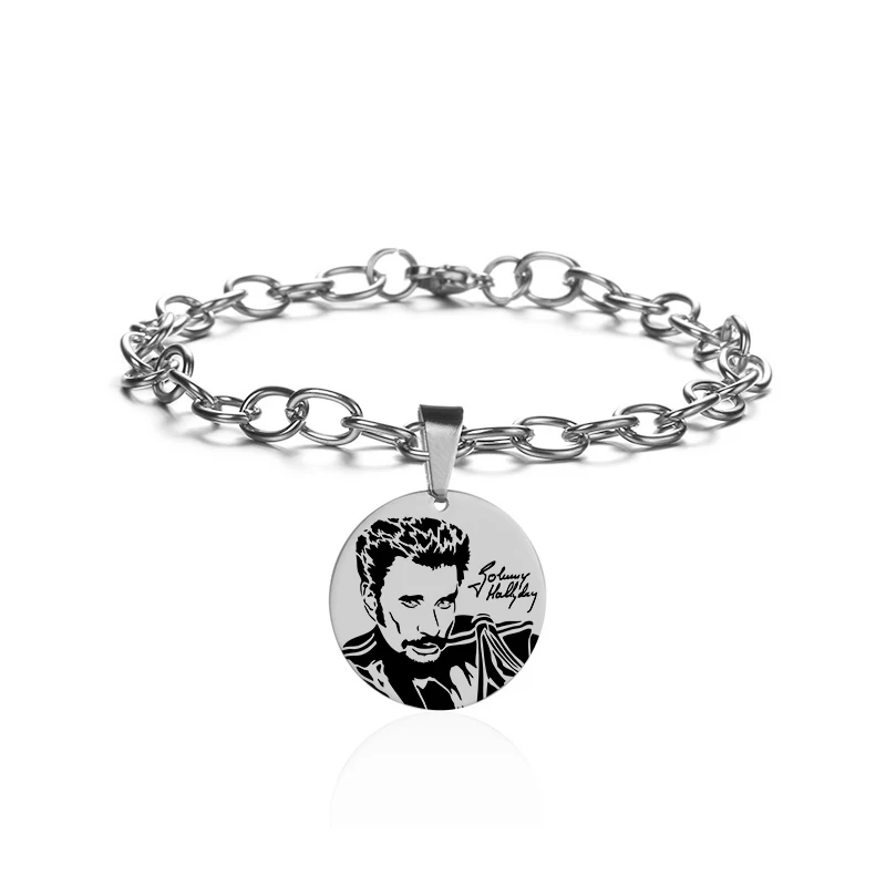 Браслет на заказ с выгравированным именем и датой Pulseira, нержавеющая сталь, персонализированная табличка, фото, браслет для женщин, ID, лучший друг, подарок