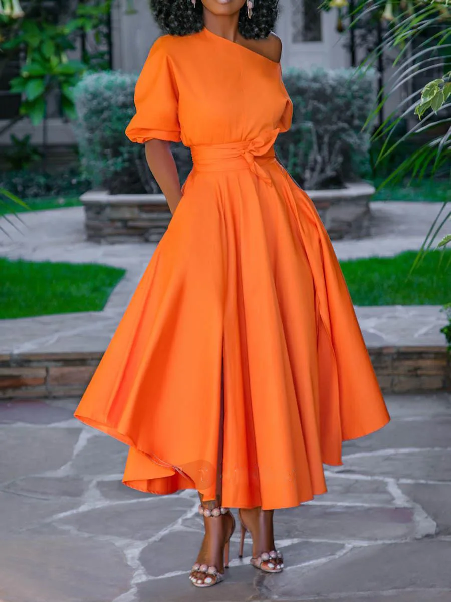 2019 новое платье одно плечо ремень Талия длинное сексуальное модное | Женская