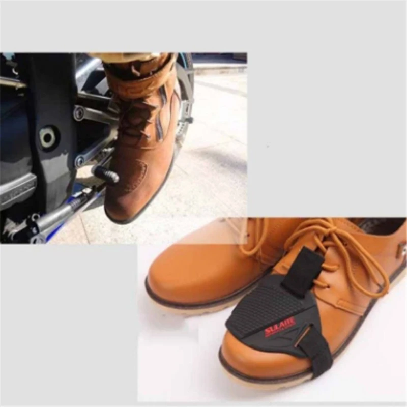 

Black Motorcycle Shoes Protective Motorbike Gear Shifter Men Shoe Boots Protector Cover Shifter Guards