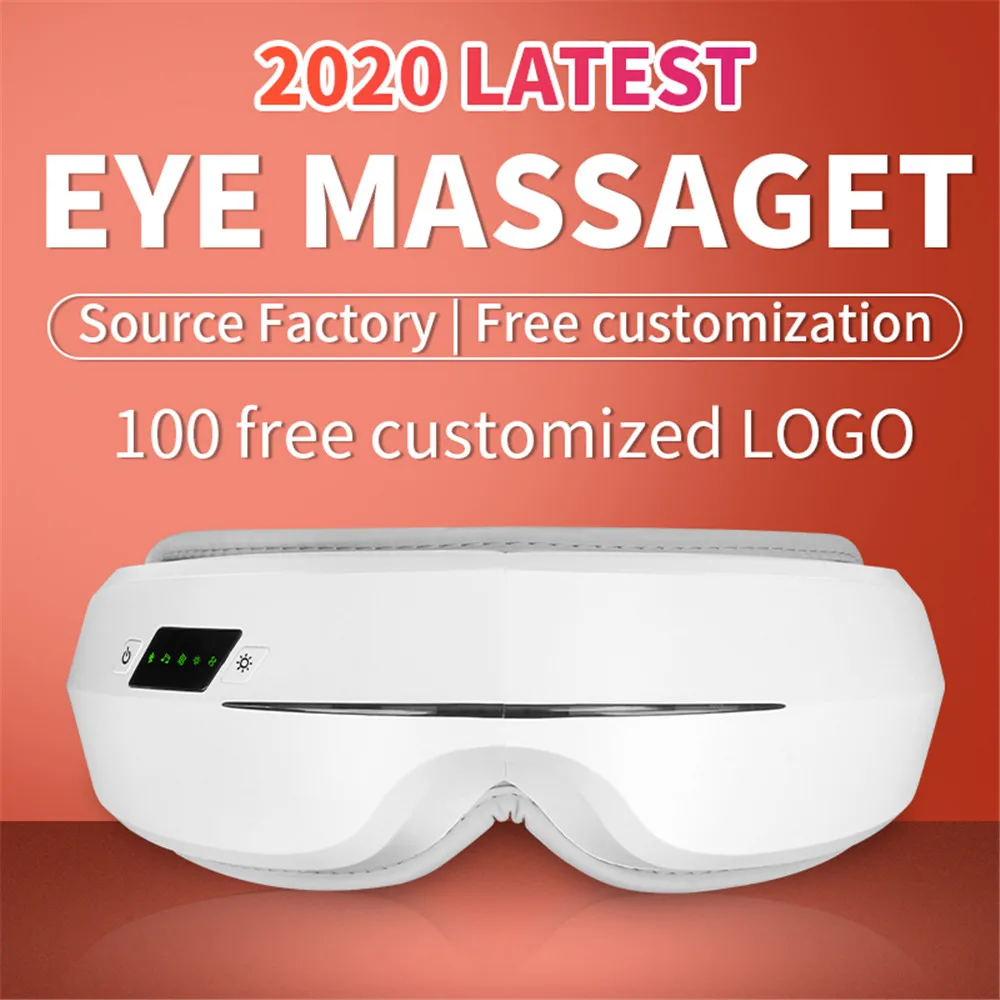 

Массажер для глаз 4D Smart, с вибрацией, подогревом, Bluetooth, музыкой, снимает усталость, темные круги, морщины
