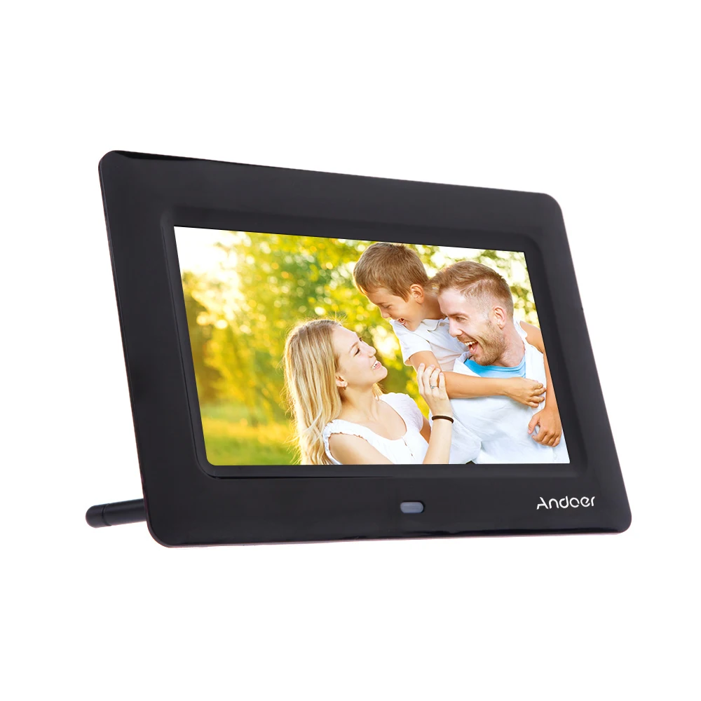 7 ''HD TFT LCD цифровая фоторамка с часами слайд шоу MP3 MP4 Movie Player удаленным рабочим
