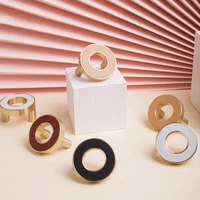 circle knob gold ring brass door handles pulls cabinet drawer knobs for cabinet handles furniture hardware