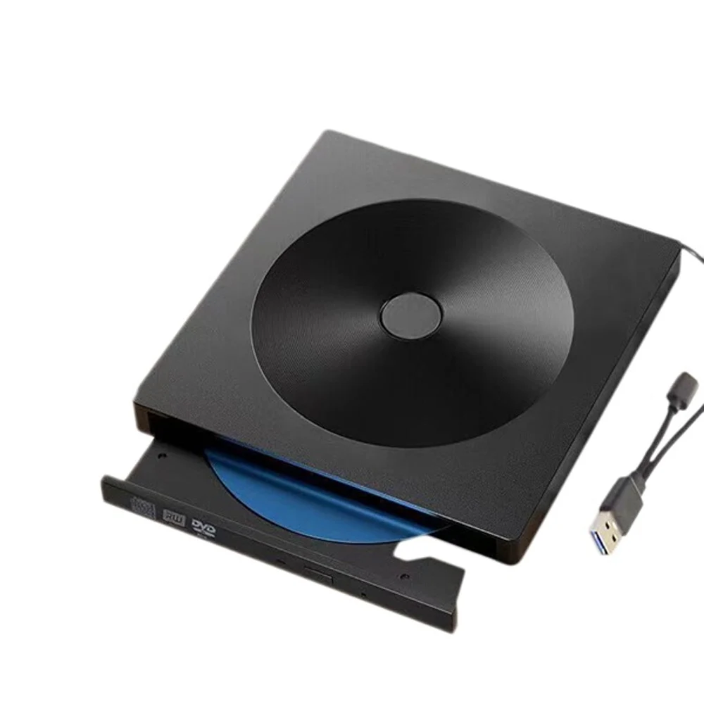 Внешний тонкий DVD привод с разъемом USB 3 0 устройство для чтения оптических дисков