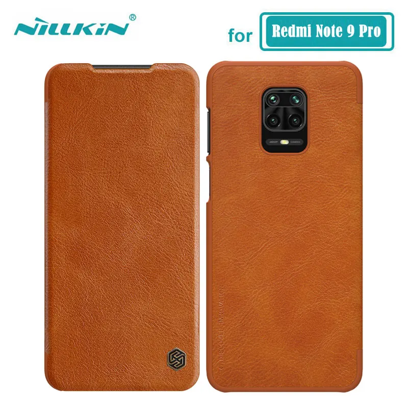 Nillkin Чехол для Xiaomi Redmi Note 9 Pro Max 9T 10S 9S Qin Series чехол книжка из искусственной кожи 10