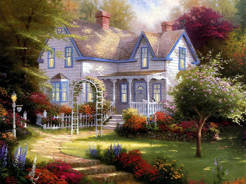 

A13482 11CT/14CT/18CT/25CT/28CT oil scenery patterns Counted Cross Stitch DIY Cross Stitch Kits Embroidery Needlework Sets