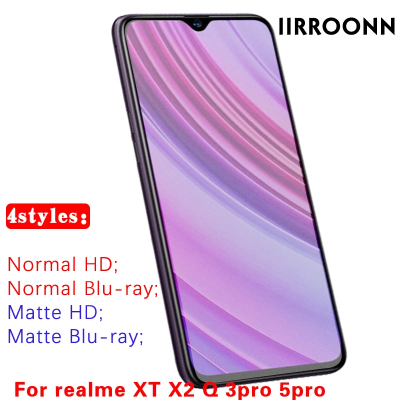 Закаленное матовое стекло для Realme X2 XT Q 2 шт./лот Защитная пленка pro realme 5pro 3pro (4 вида