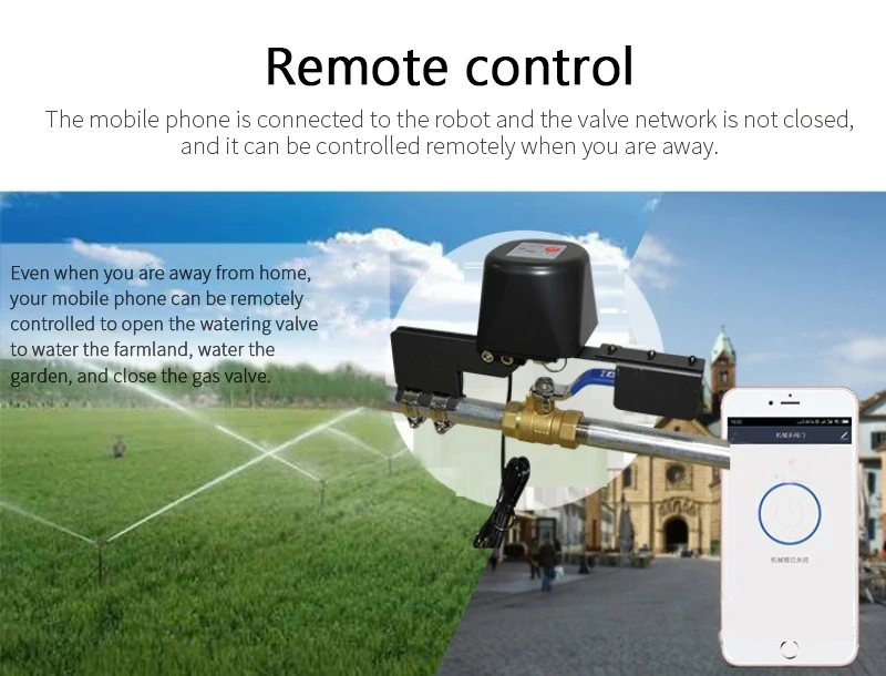 Tuya WiFi Valve Smart Water Gas Bluetooth Automatic Control Remote Voice Life For Alexa Google Assistant | Безопасность и защита