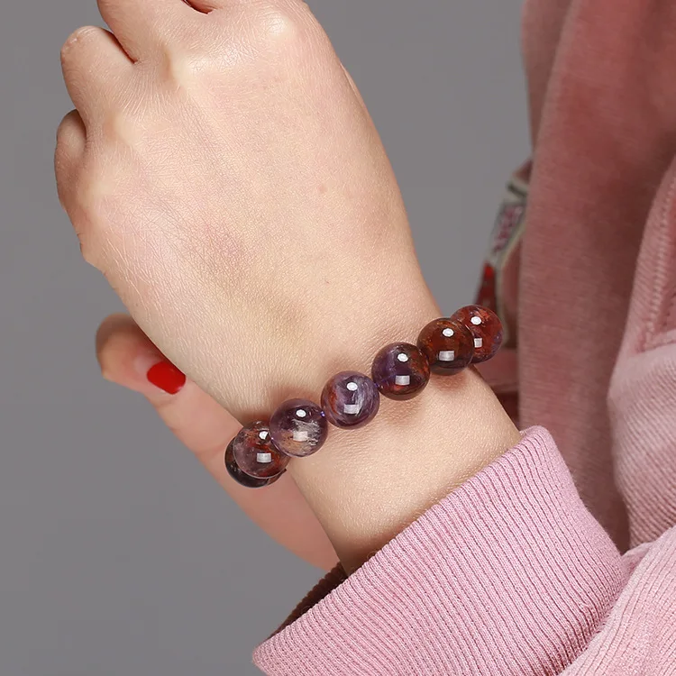 

Natural amethyst colocation ghost ston Crystal bracelet